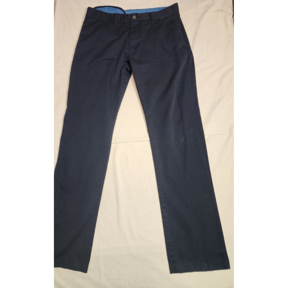 Volcom Pants Mens Size 30 Black Cotton Blend Straight Leg Button Zip Genuine